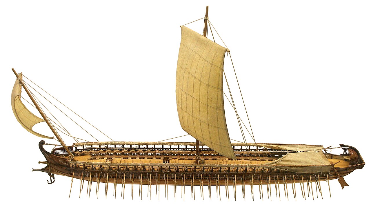 https://upload.wikimedia.org/wikipedia/commons/thumb/3/3e/Model_of_a_greek_trireme.jpg/1280px-Model_of_a_greek_trireme.jpg